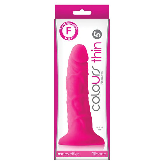 Colours Pleasures Thin Dildo-Pink 5 My Store