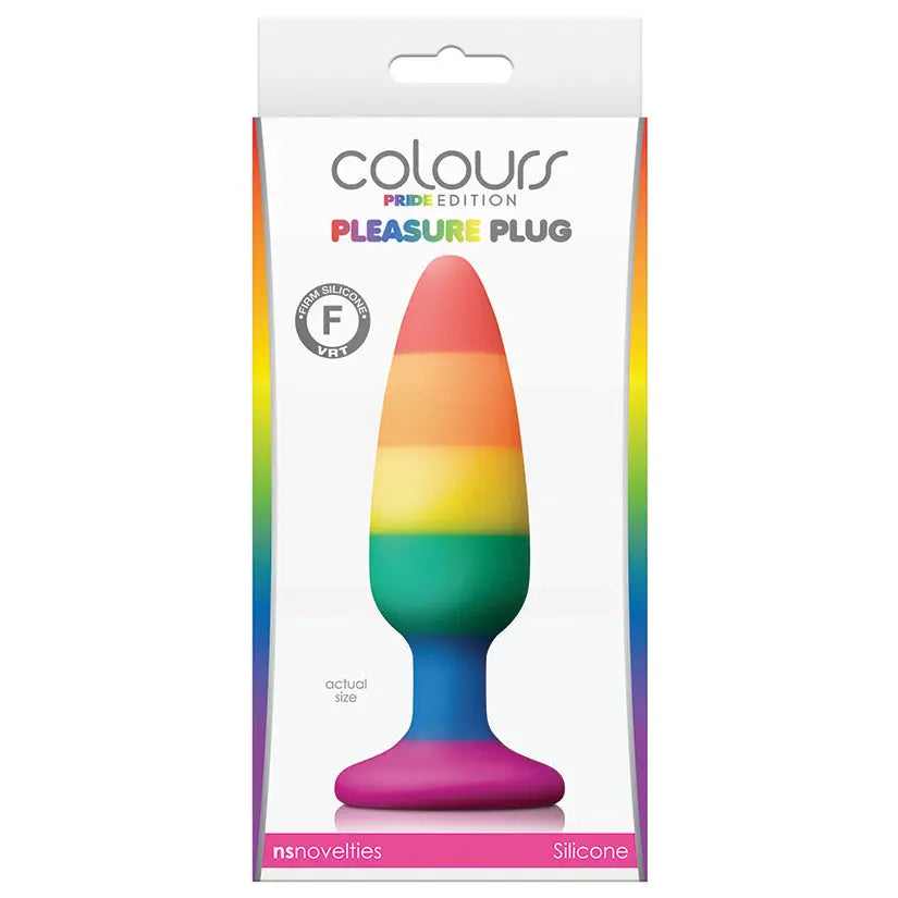 Colours Pride Edition Pleasure Plug-Rainbow Medium My Store