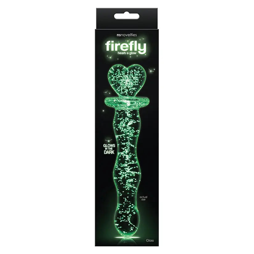Firefly Glass Heart a Glow-Clear My Store