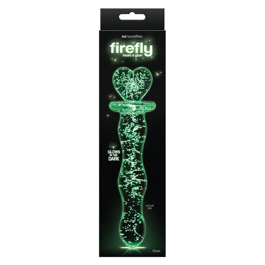Firefly Glass Heart a Glow-Clear My Store