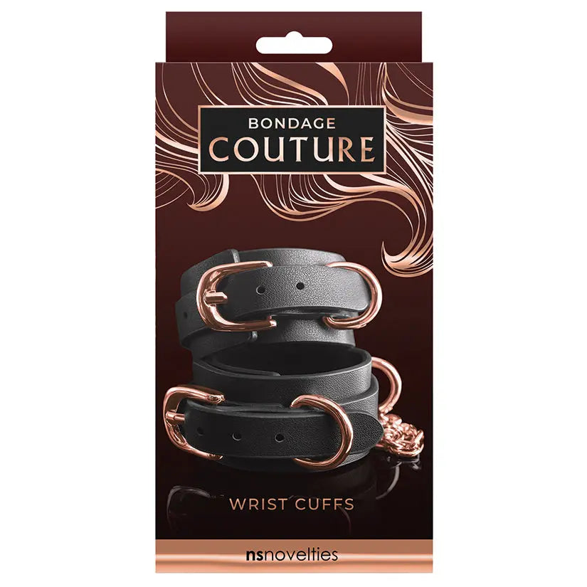 Bondage Couture Wrist Cuffs-Black My Store