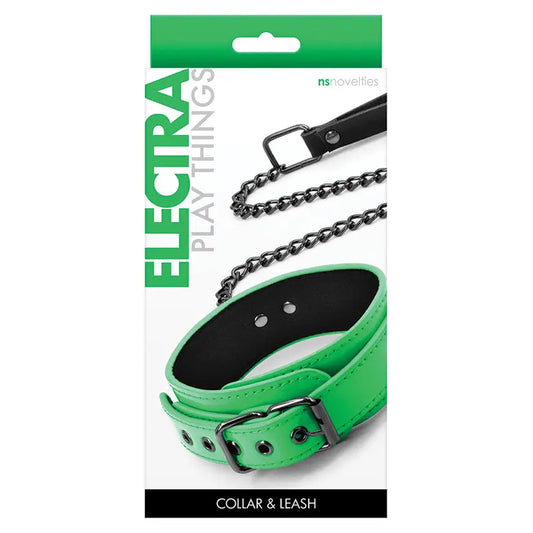Electra Collar and Leash-Green My Store