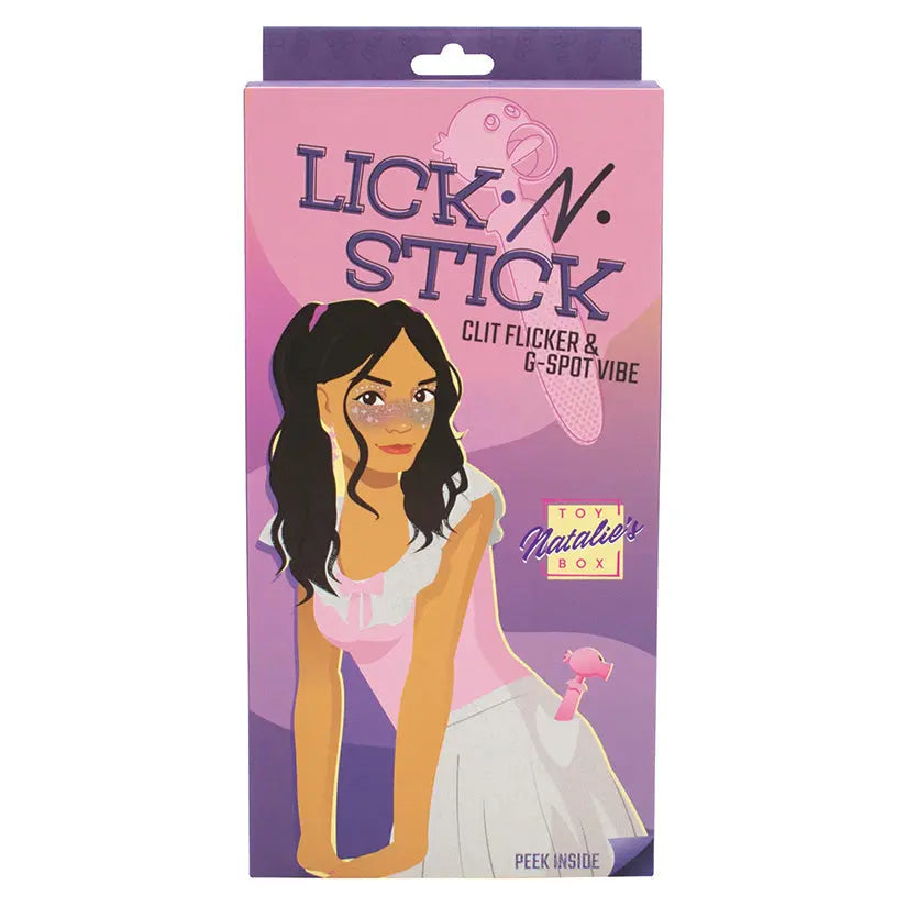 Natalie's Toy Box Lick N' Stick Clit Flicker & G-Spot Vibrator My Store