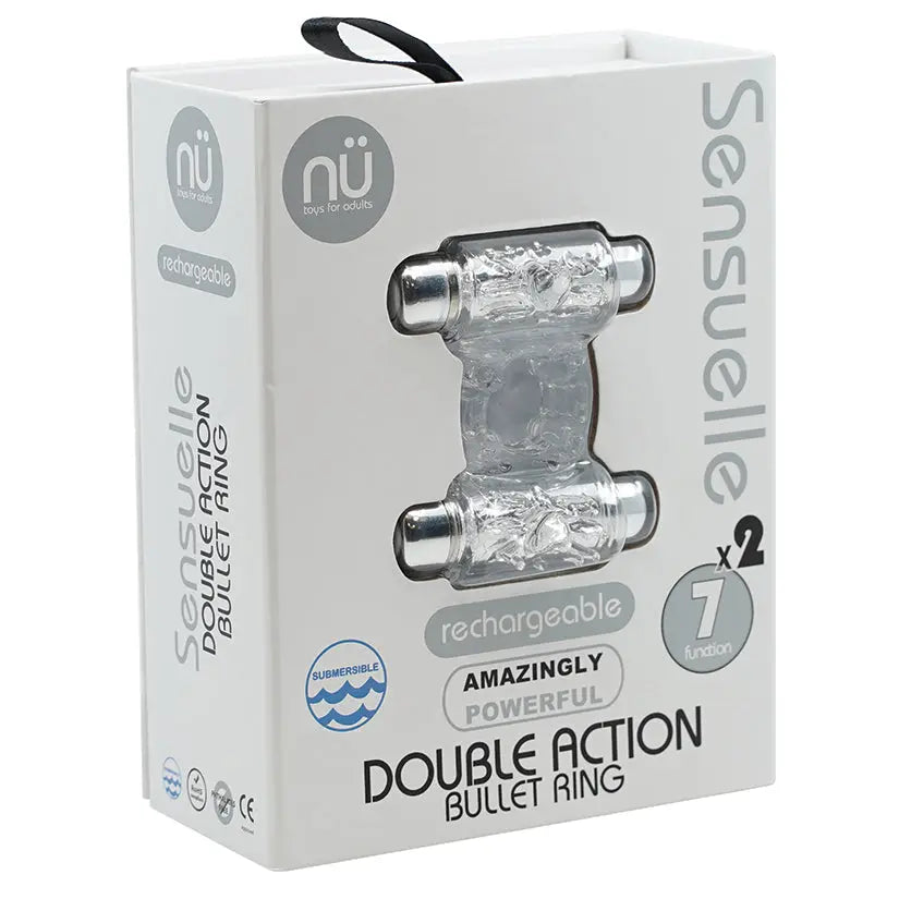 Sensuelle 7 Function Double Action C-Ring-Clear My Store