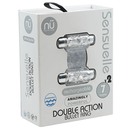Sensuelle 7 Function Double Action C-Ring-Clear My Store