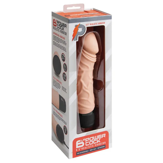 Powercocks Realistic Vibrator-Nude 6.5 My Store