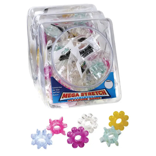 Mega Stretch Pleasure Rings-Assorted Colors Bowl of 72 My Store