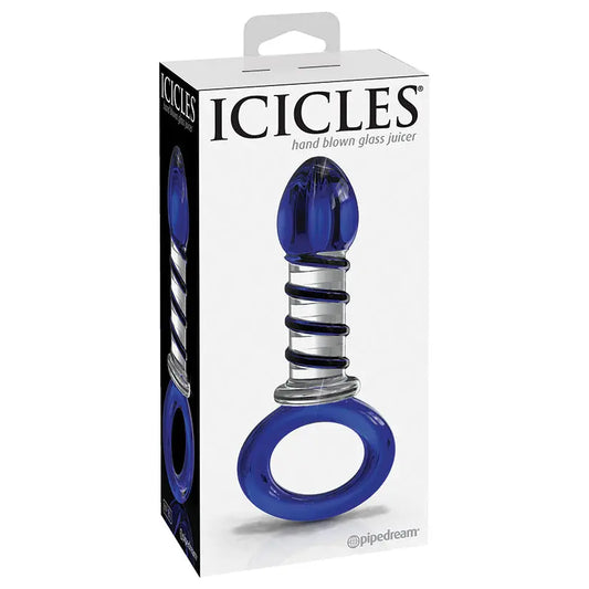 Icicles No.81 Plug With Handle-Blue Swirl My Store