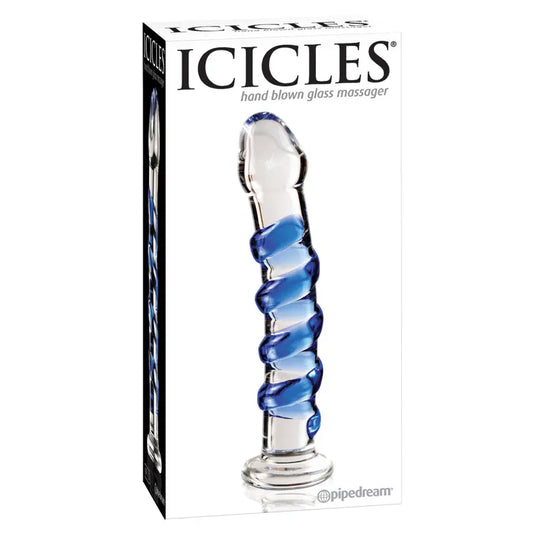 Icicles No.5-Blue Swirl 7 My Store
