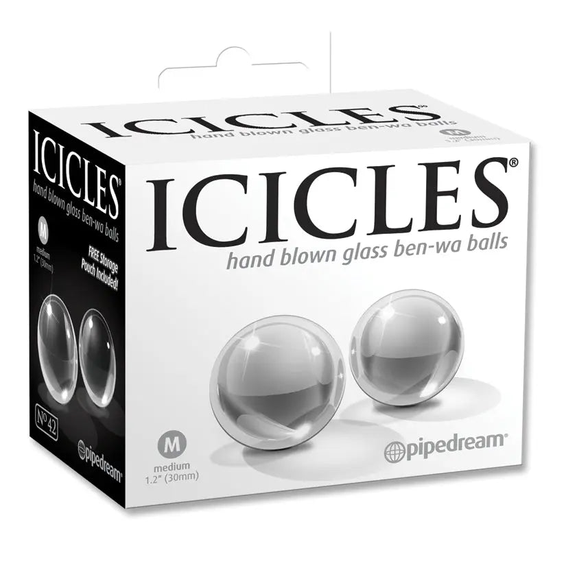 Icicles No.42-Ben-Wa Balls-Clear Medium 1.2 My Store