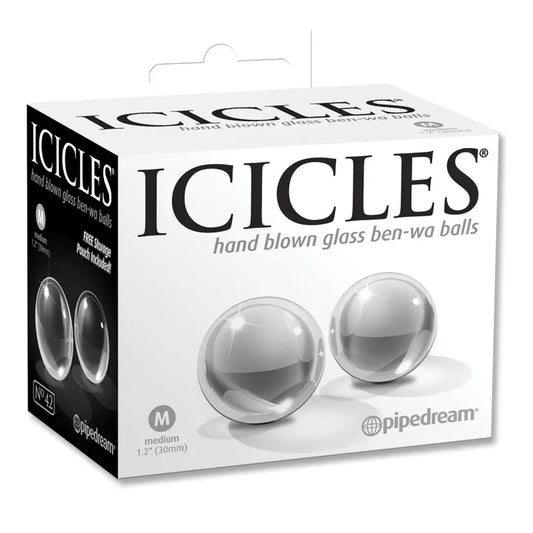 Icicles No.42-Ben-Wa Balls-Clear Medium 1.2 My Store