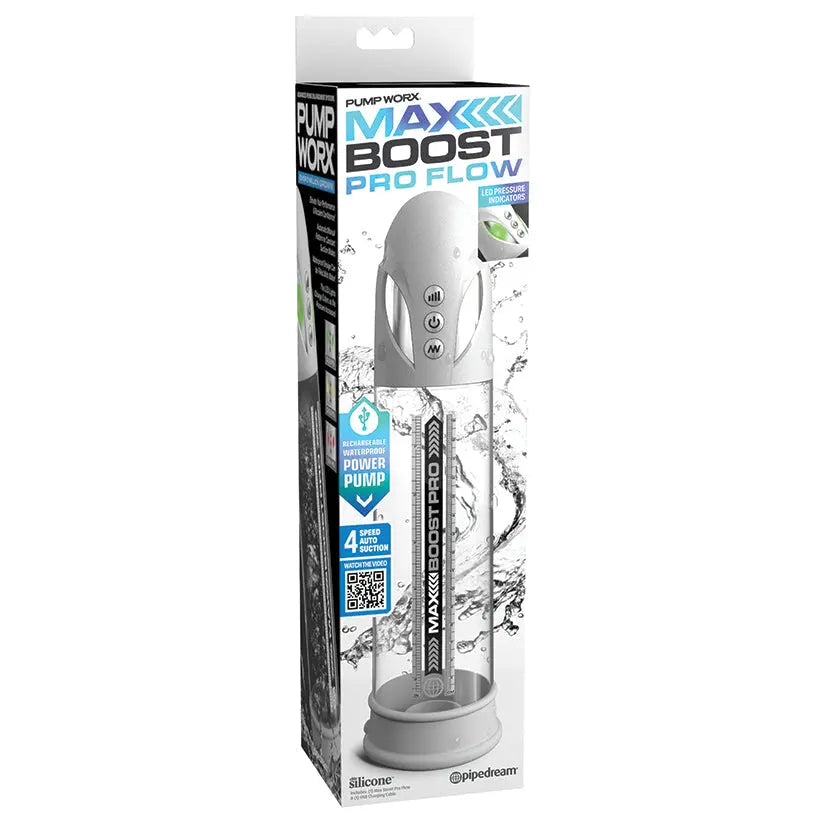 Pump Worx Max Boost Pro Flow-White/Clear My Store