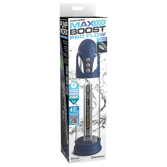 Pump Worx  Max Boost Pro Flow-Blue/Clear My Store