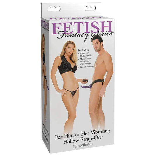 Fetish Fantasy For Him Or Her-Vibrating Strap-On Purple 6 My Store