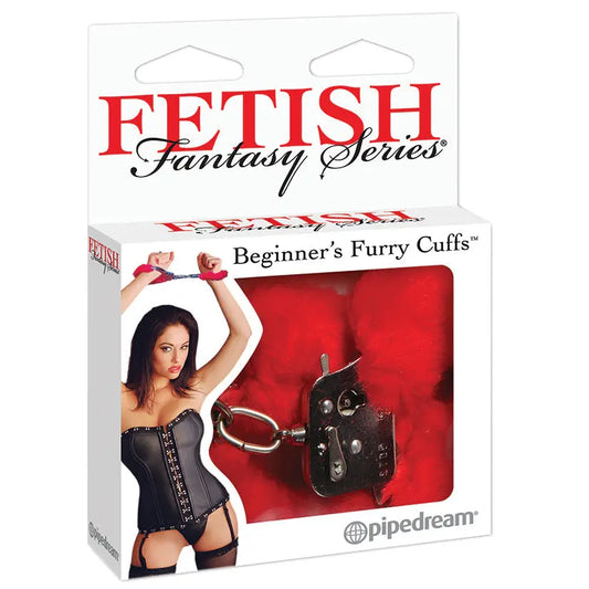 Fetish Fantasy Beginner's Furry Cuffs-Red My Store