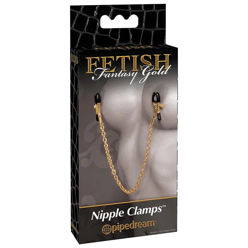Fetish Fantasy Gold Chain Nipple Clamps My Store