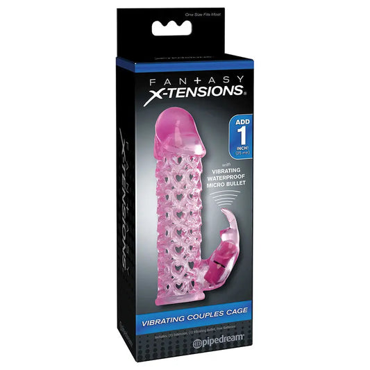 Fantasy X-tensions Vibrating Couples Cage-Pink My Store