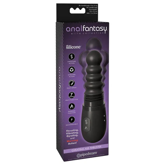 Anal Fantasy Gyrating Ass Thruster-Black My Store