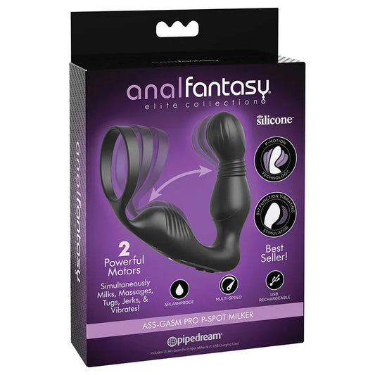 Anal Fantasy Elite Ass Gasm Pro P-Spot Milker-Black My Store