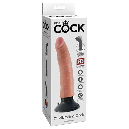 King Cock Vibrating Cock-Light 7 My Store