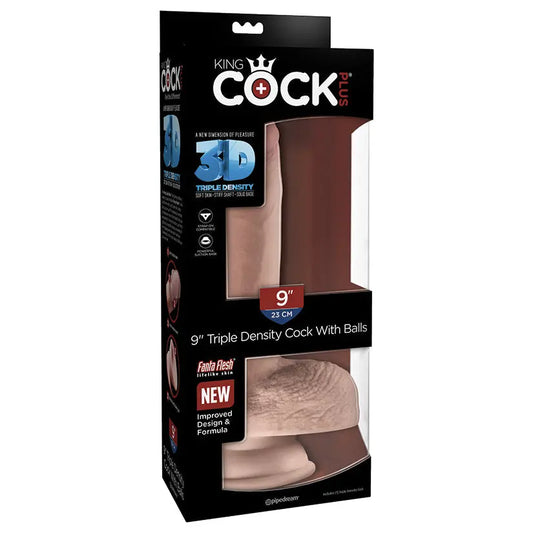 King Cock Plus Triple Density Cock with Balls-Light 9 My Store