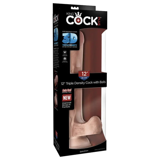 King Cock Plus Triple Density Cock with Balls-Light 12 My Store