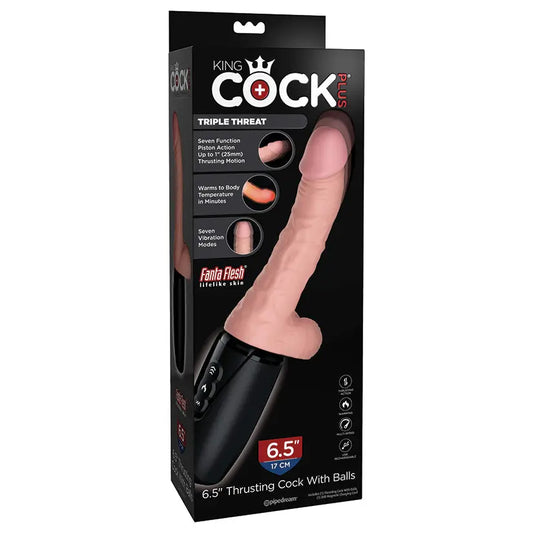 King Cock Plus Thrusting Cock With Balls-Light 6.5 My Store