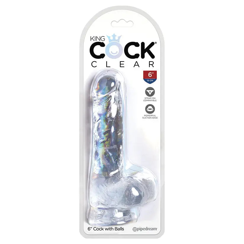 King Cock Clear with Balls 6 My Store