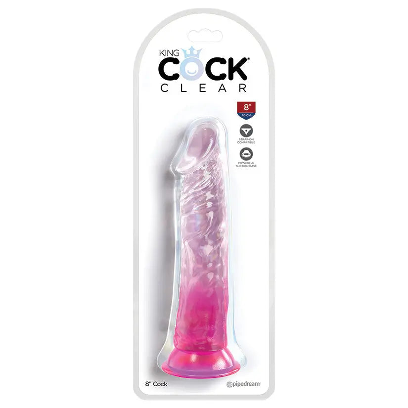 King Cock Clear Cock-Pink 8 My Store