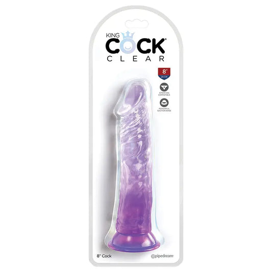 King Cock Clear Cock-Purple 8 My Store