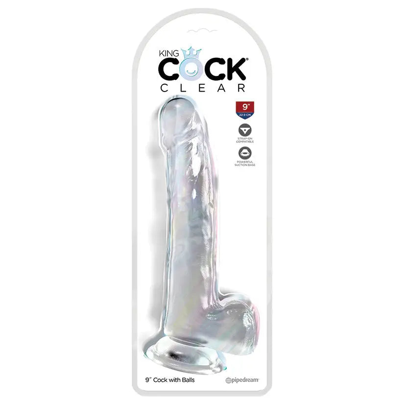 King Cock Clear with Balls-Clear 9 My Store