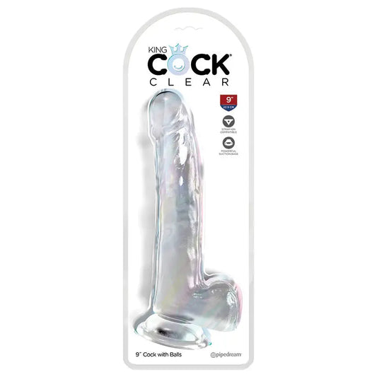 King Cock Clear with Balls-Clear 9 My Store