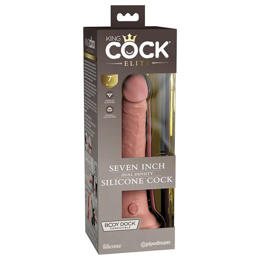 King Cock Elite Dual Density Silicone Cock-Light 7 My Store