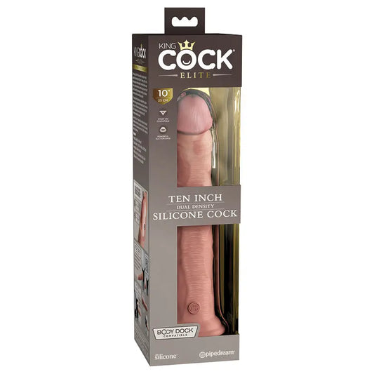 King Cock Elite Dual Density Silicone Cock-Light 10 My Store