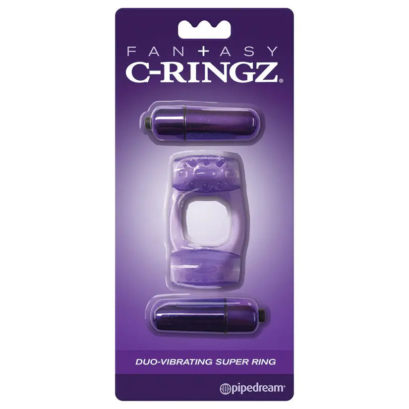Fantasy C-Ringz Duo-Vibrating Super Ring-Purple My Store