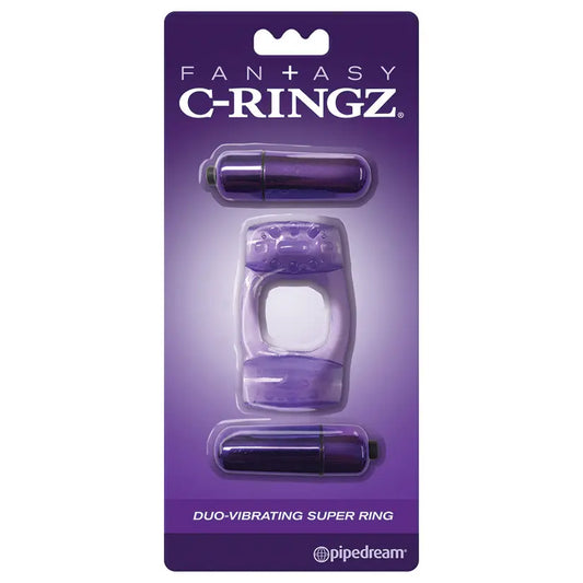 Fantasy C-Ringz Duo-Vibrating Super Ring-Purple My Store