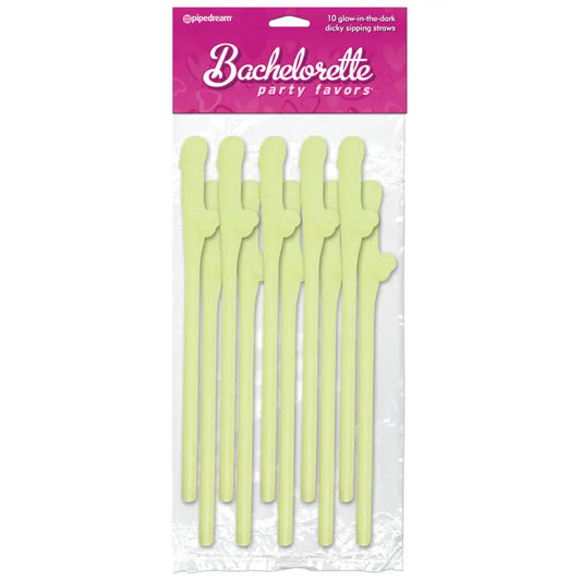 Bachelorette Party Dicky Sipping Straws-G.I.T.D. 10pk My Store