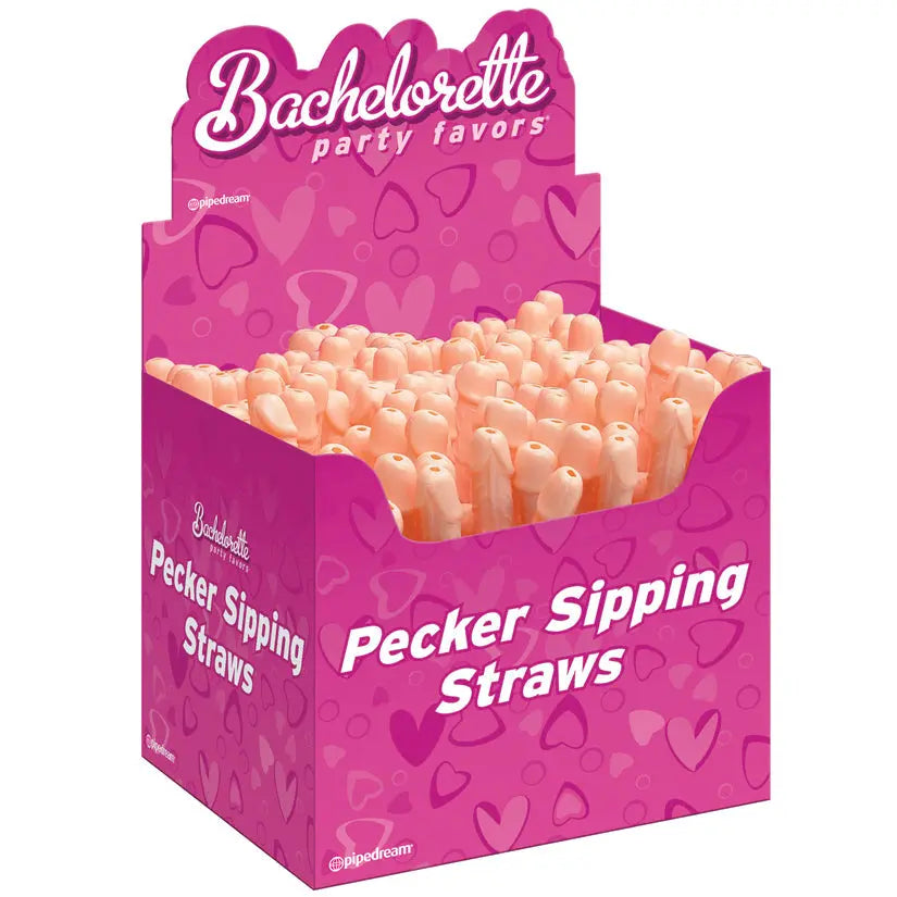 Bachelorette Party Pecker Sipping Straws Display of 144 My Store