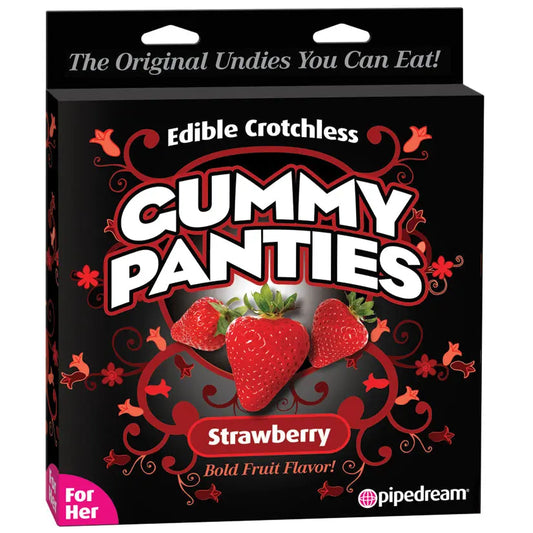 Edible Crotchless Gummy Panties For Her-Strawberry My Store