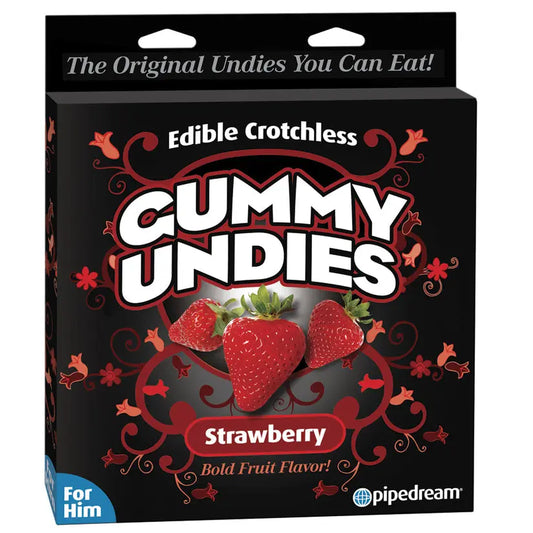 Edible Crotchless Gummy Undies For Him-Strawberry My Store