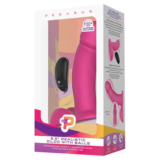Pegasus Remote Control Realistic Dildo with Balls 6.5 My Store