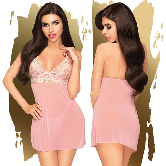 Penthouse Bedtime Story Baby Doll With Thong-PINK L/XL-Boxed My Store