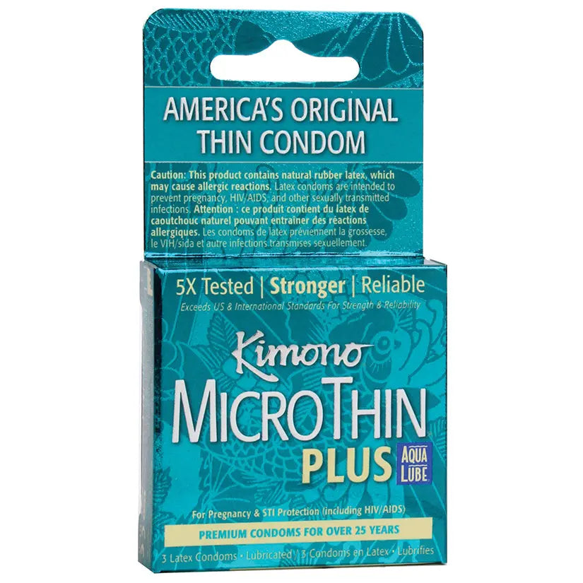 Kimono MicroThin Plus Aqua Lube (3 Pack) My Store