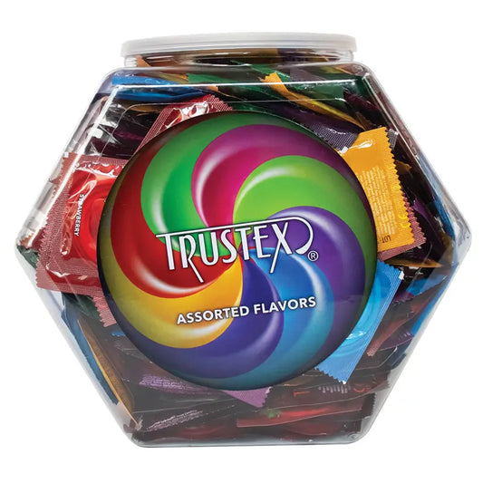 Trustex Assorted Flavor Condoms Bowl of 288pcs My Store