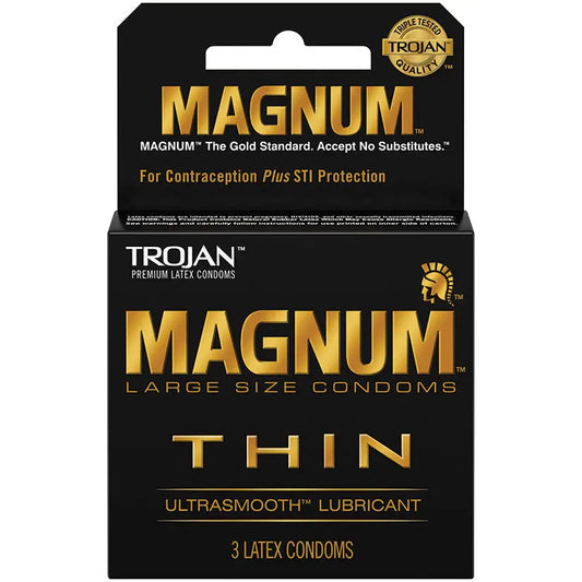 Trojan Magnum Thin Condoms (3 Pack) My Store