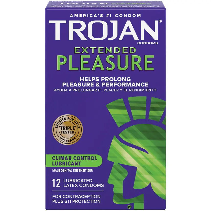 Trojan Extended Pleasures Condom (12 Pack) My Store