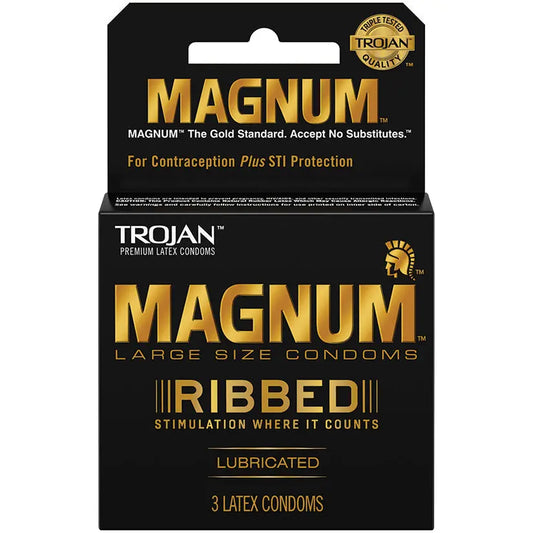 Trojan Magnum Ribbed (3 Pack) My Store