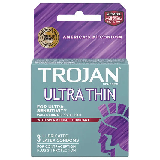 Trojan Ultra Thin Armor Spermicidal (3 Pack) My Store