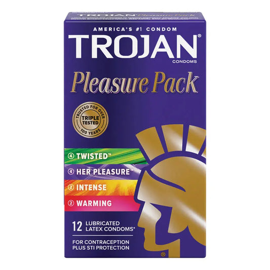 Trojan Pleasure Pack Condoms (12 Pack) My Store