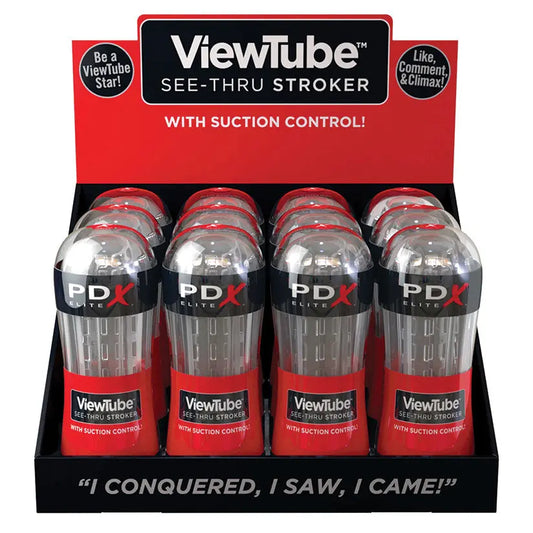 PDX Elite ViewTube Stroker Display (12 Pcs)-Clear My Store
